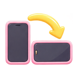 Handy hochkant drehen